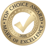 top choice award badge